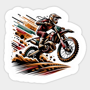 Motocross Motorbike Sticker